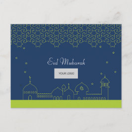 Eid Corporate Briefkaart - Blauw & groen