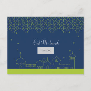 Eid Corporate Briefkaart - Blauw & groen