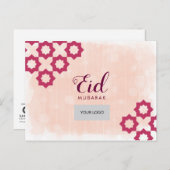 Eid Corporate Briefkaart - Rood (Voorkant / Achterkant)