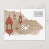 Eid Corporate Briefkaart - Rood (Voorkant)