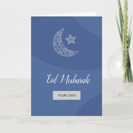 Eid Corporate Wenskaart - blauw Kaart