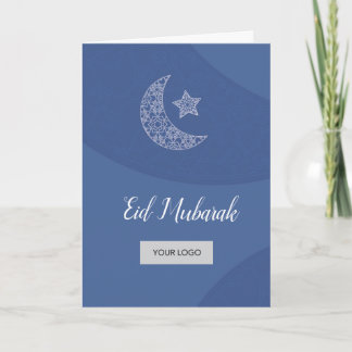 Eid Corporate Wenskaart - blauw Kaart