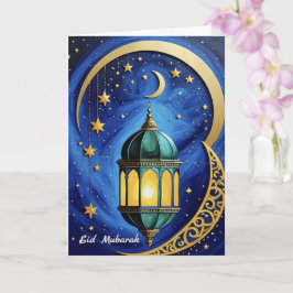 Eid Crescent Stars en de Maan Kaart