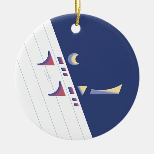 Eid Delight (Middernacht) Keramisch Ornament (Voorkant)