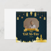 Eid El-fitr Kaart, Zegeningen met onze Eid Mubarak Feestdagenkaart (Voorkant / Achterkant)