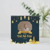 Eid El-fitr Kaart, Zegeningen met onze Eid Mubarak Feestdagenkaart (Staand voorkant)