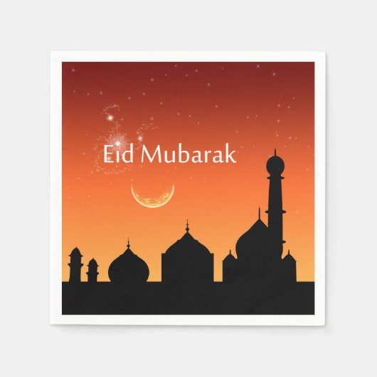 Eid Evening Sky - Papier Napkin Servet (Voorkant)