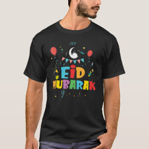 Eid Fitr Muslim Clothing Kinder Eid Mubarak T-shirt