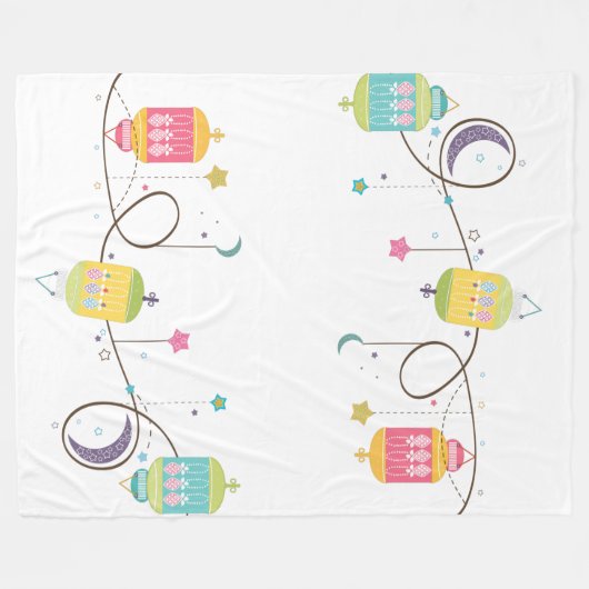Eid Fleece Blanket Deken (Voorkant (Horizontaal))