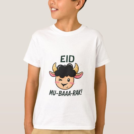 Eid Geit Cartoon Print T-shirt (Voorkant)