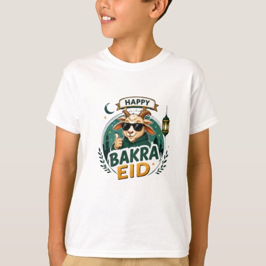 Eid Geit Cartoon Print T-shirt (Voorkant)