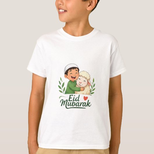 Eid Geit Cartoon Print T-shirt (Voorkant)