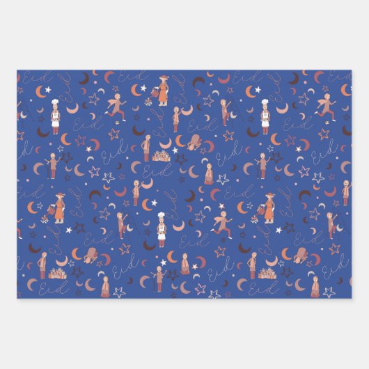 Eid Gift Wrapping Paper Sheets, 19 x 29 inch, set (Voorkant 3)