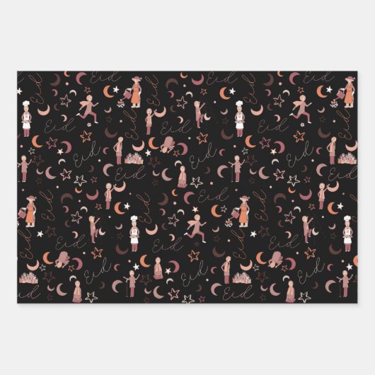 Eid Gift Wrapping Paper Sheets, 19 x 29 inch, set  (Voorkant)