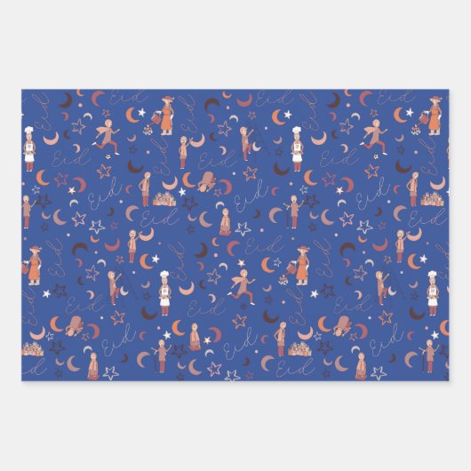 Eid Gift Wrapping Paper Sheets, 19 x 29 inch, set  (Voorkant 3)