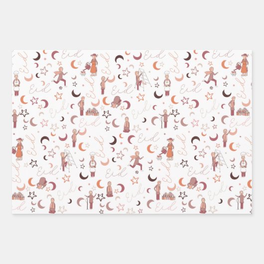 Eid Gift Wrapping Paper Sheets, 19 x 29 inch, set (Voorkant 2)