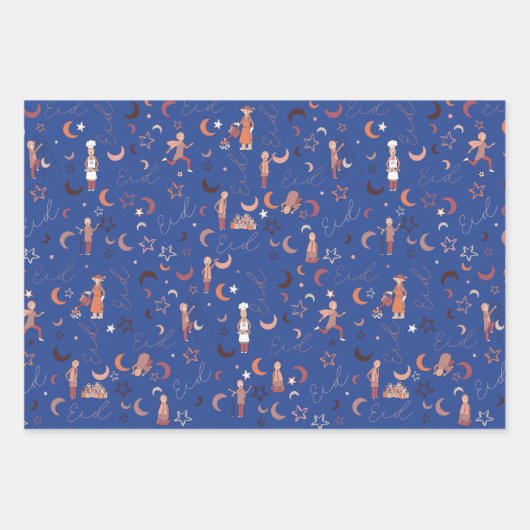 Eid Gift Wrapping Paper Sheets, 19 x 29 inch, set  (Voorkant 3)