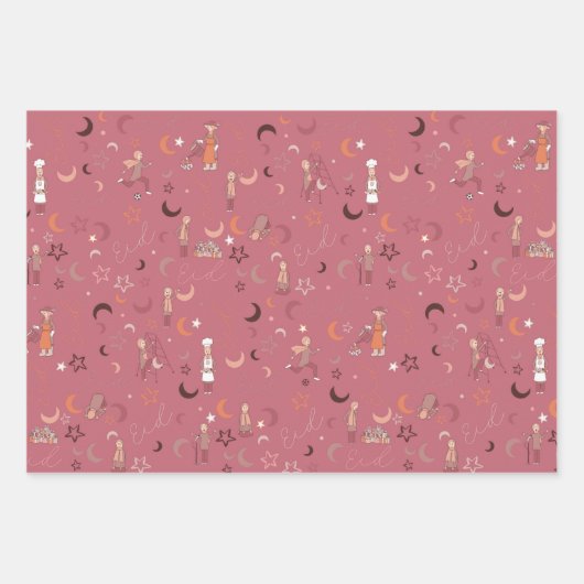 Eid Gift Wrapping Paper Sheets, 19 x 29 inch, set (Voorkant 2)