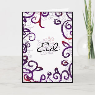 Eid greeting - Eid mubarak greeting card Feestdagen Kaart