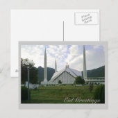 Eid Greetings_Faisal Mosque 1 Briefkaart (Voorkant / Achterkant)