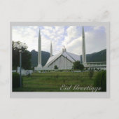 Eid Greetings_Faisal Mosque 1 Briefkaart (Voorkant)