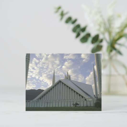 Eid Greetings_Faisal Mosque Briefkaart (Staand voorkant)