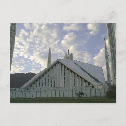 Eid Greetings_Faisal Mosque Briefkaart (Voorkant)