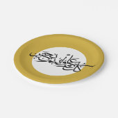 Eid groet arabische kalligrafie papieren bordje (Gekanteld)