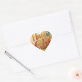 Eid groet cadeau Gepersonaliseerd Hart Sticker (Envelop)