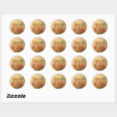 Eid groet cadeau Gepersonaliseerd Ronde Sticker (Vel)