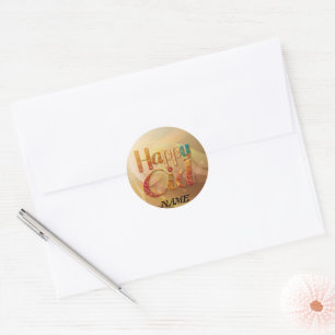 Eid groet cadeau Gepersonaliseerd Ronde Sticker