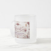 Eid Groet Matglas Koffiemok (Voorkant links)