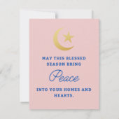 Eid Groeten Kaart, Eid Kaart, gevouwen Wenskaart Kaart (Achterkant)