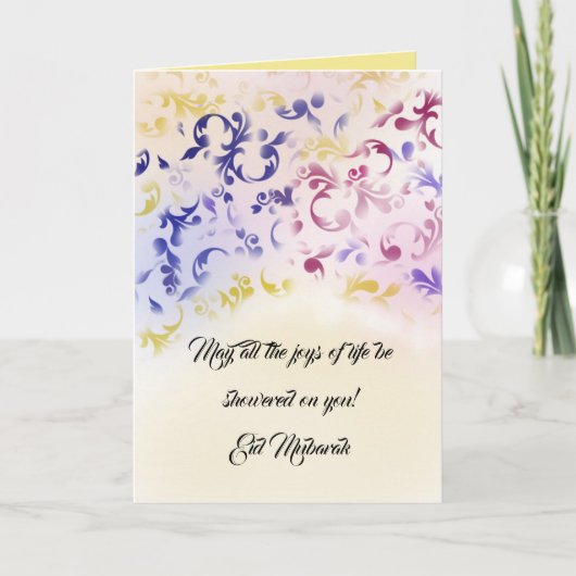 Eid groetkaart feestdagen kaart (Voorkant)