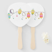 Eid Hand Fans Handwaaier (Voorkant en achterkant)