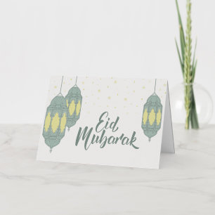 Eid kaart/card  folie wenskaart