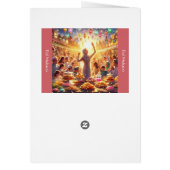 Eid Kaart voor meisjes - Eid Mubarak (Achterkant)