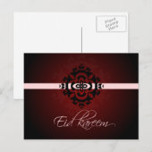 Eid kareem - Happy Eid briefkaart (Voorkant / Achterkant)