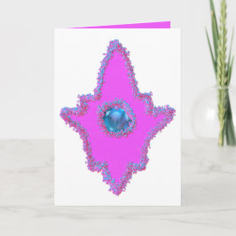 Eid-kralen hamsa met glitters feestdagen kaart