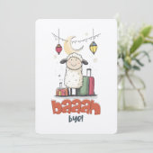 Eid Meme Grappige Schaap LOLL HAHA | Baaah Tot zie Kaart (Staand voorkant)