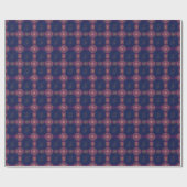 Eid Middernacht blauw/Magenta Cadeaupapier (Vlak)