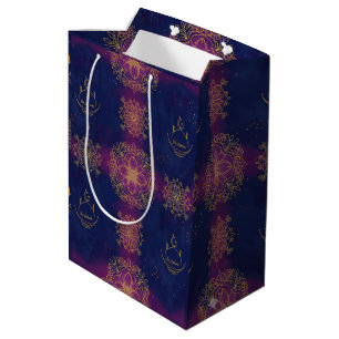 Eid Middernacht blauw/Magenta Medium Cadeauzakje
