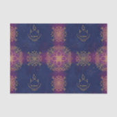 Eid Middernacht blauw/Magenta Tissuepapier (Voorkant)