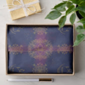 Eid Middernacht blauw/Magenta Tissuepapier (Geschenk)
