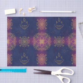 Eid Middernacht blauw/Magenta Tissuepapier