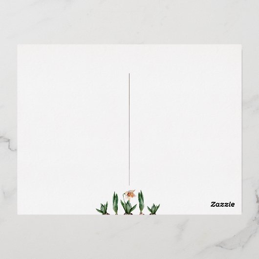 Eid Mobarak Spring Blossom Folie Briefkaart (Achterkant)