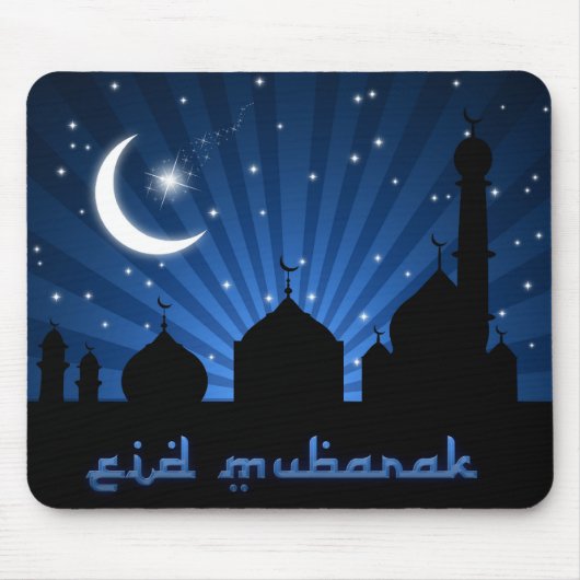 Eid Mosque Blue Night Muismat (Voorkant)