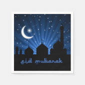 Eid Mosque Blue Night Servetten (Voorkant)