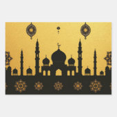 Eid_Mosque_GoldBlack Inpakpapier Vel (Voorkant)