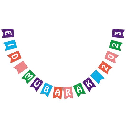 Eid Mubarak 2023 Kleurrijke Eid-versieringen Banne Vlaggetjes (Alle)